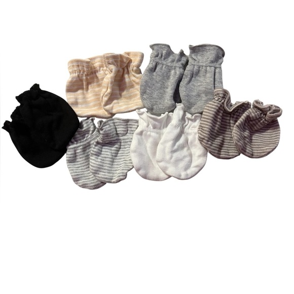 Assorted Baby Mittens Set 6 pairs - Picture 1 of 1